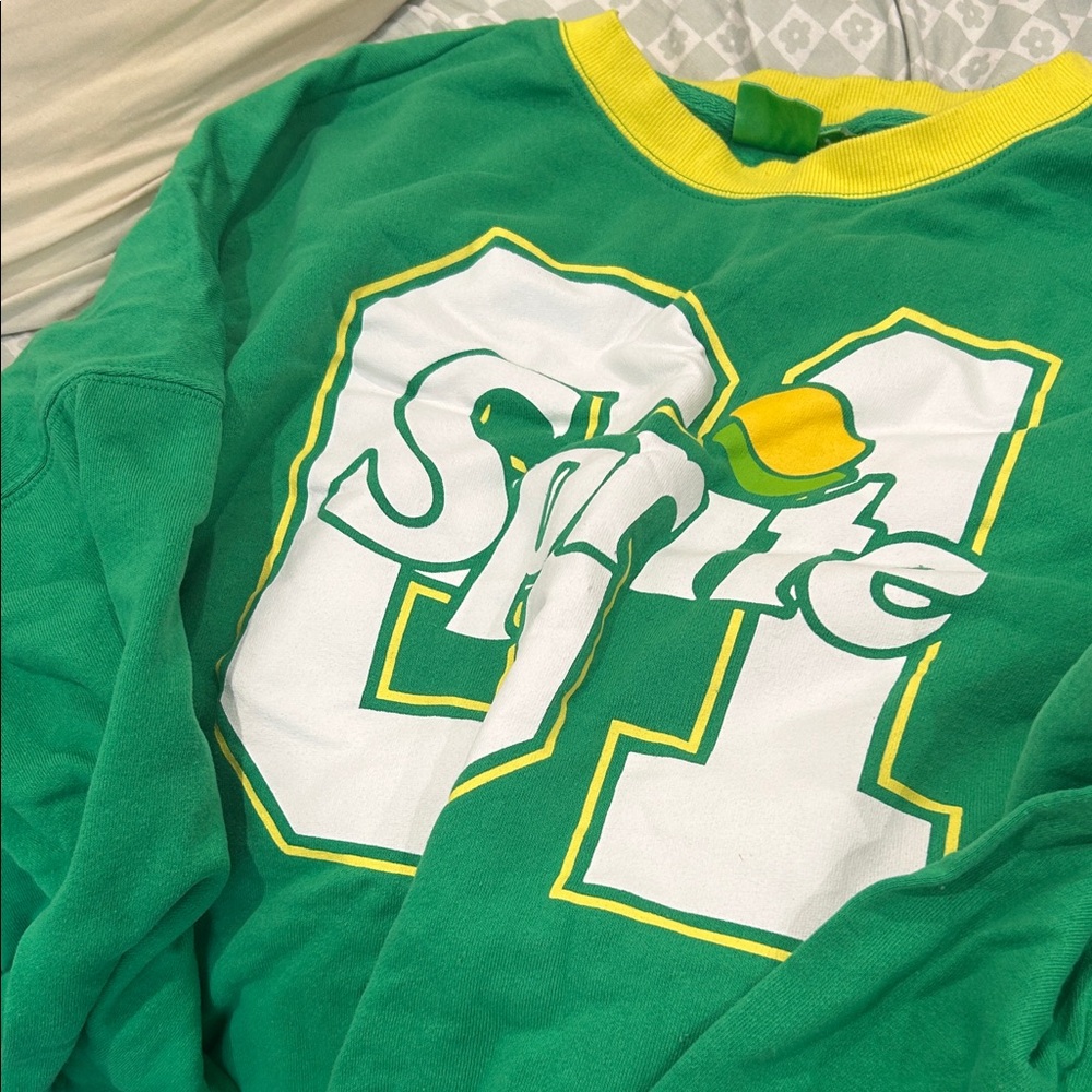 Green & Yellow Kids Graphic Crewneck Sweatshirt